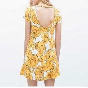 Zara Yellow and White Floral Dress